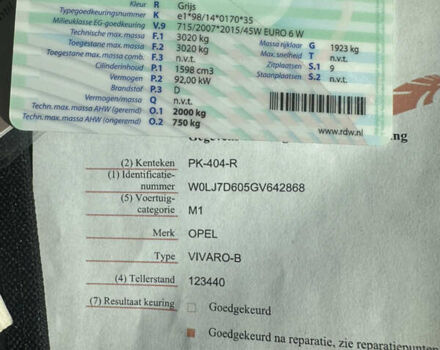 Сірий Опель Віваро, об'ємом двигуна 1.6 л та пробігом 141 тис. км за 21000 $, фото 35 на Automoto.ua