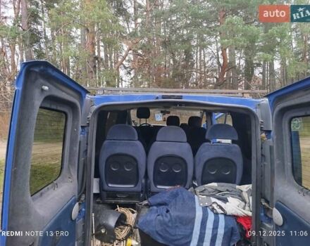 Синий Опель Виваро, объемом двигателя 1.9 л и пробегом 236 тыс. км за 8000 $, фото 8 на Automoto.ua