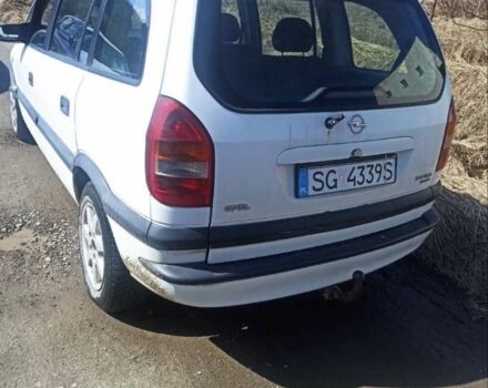 Белый Опель Зафира, объемом двигателя 2 л и пробегом 350 тыс. км за 1500 $, фото 1 на Automoto.ua