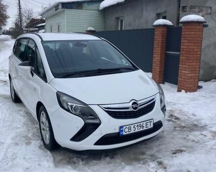 Белый Опель Зафира, объемом двигателя 2 л и пробегом 180 тыс. км за 12200 $, фото 1 на Automoto.ua