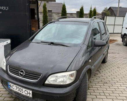 Черный Опель Зафира, объемом двигателя 2.2 л и пробегом 300 тыс. км за 1700 $, фото 1 на Automoto.ua