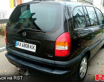 Черный Опель Зафира, объемом двигателя 1.8 л и пробегом 320 тыс. км за 3950 $, фото 2 на Automoto.ua