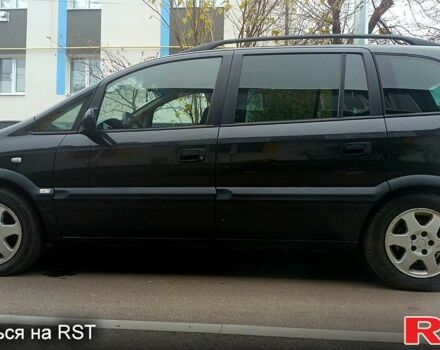 Черный Опель Зафира, объемом двигателя 1.8 л и пробегом 320 тыс. км за 3950 $, фото 4 на Automoto.ua