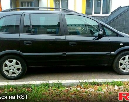 Черный Опель Зафира, объемом двигателя 1.8 л и пробегом 320 тыс. км за 3950 $, фото 1 на Automoto.ua