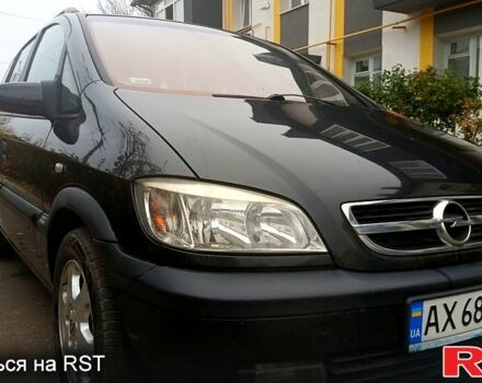 Черный Опель Зафира, объемом двигателя 1.8 л и пробегом 320 тыс. км за 3950 $, фото 6 на Automoto.ua