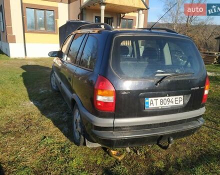 Черный Опель Зафира, объемом двигателя 2.2 л и пробегом 461 тыс. км за 4000 $, фото 1 на Automoto.ua