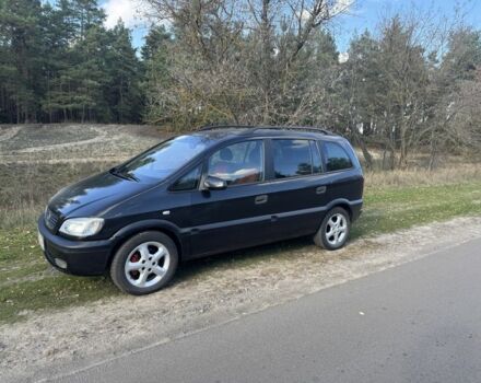 Черный Опель Зафира, объемом двигателя 2 л и пробегом 230 тыс. км за 1800 $, фото 1 на Automoto.ua