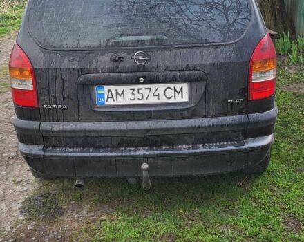 Черный Опель Зафира, объемом двигателя 2 л и пробегом 1 тыс. км за 3800 $, фото 3 на Automoto.ua