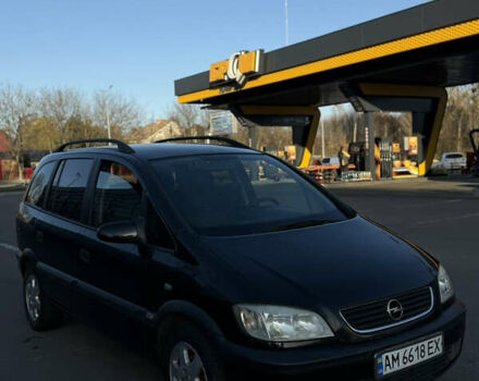 Черный Опель Зафира, объемом двигателя 2.2 л и пробегом 343 тыс. км за 3399 $, фото 2 на Automoto.ua