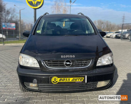 Черный Опель Зафира, объемом двигателя 2.2 л и пробегом 420 тыс. км за 3500 $, фото 1 на Automoto.ua