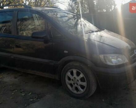 Черный Опель Зафира, объемом двигателя 2 л и пробегом 360 тыс. км за 2550 $, фото 2 на Automoto.ua