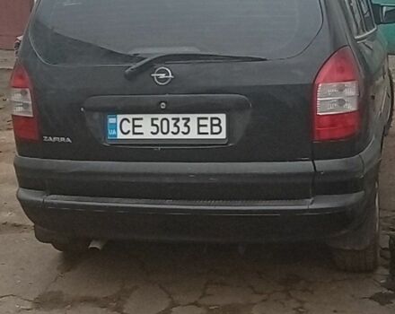 Черный Опель Зафира, объемом двигателя 2.2 л и пробегом 333 тыс. км за 3500 $, фото 3 на Automoto.ua