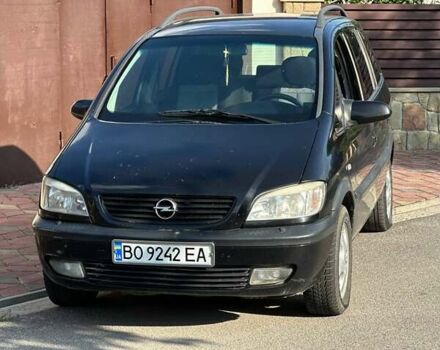 Черный Опель Зафира, объемом двигателя 2.2 л и пробегом 298 тыс. км за 3600 $, фото 1 на Automoto.ua