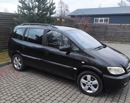 Черный Опель Зафира, объемом двигателя 1.6 л и пробегом 289 тыс. км за 4500 $, фото 3 на Automoto.ua