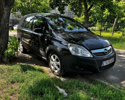 Черный Опель Зафира, объемом двигателя 1.9 л и пробегом 223 тыс. км за 2700 $, фото 1 на Automoto.ua