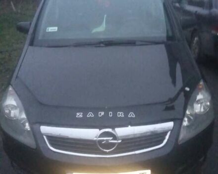 Черный Опель Зафира, объемом двигателя 1.9 л и пробегом 216 тыс. км за 7300 $, фото 2 на Automoto.ua