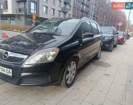 Черный Опель Зафира, объемом двигателя 1.91 л и пробегом 311 тыс. км за 5550 $, фото 11 на Automoto.ua