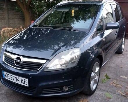Черный Опель Зафира, объемом двигателя 1.91 л и пробегом 201 тыс. км за 7200 $, фото 1 на Automoto.ua