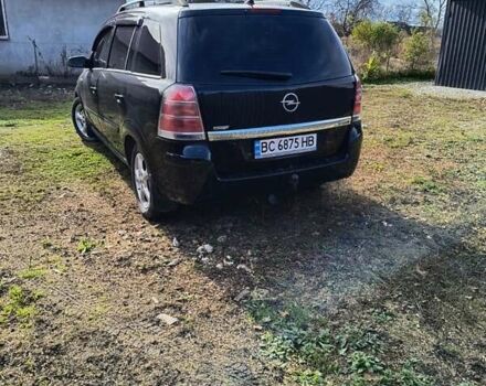 Черный Опель Зафира, объемом двигателя 1.91 л и пробегом 264 тыс. км за 5200 $, фото 6 на Automoto.ua