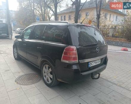 Черный Опель Зафира, объемом двигателя 1.91 л и пробегом 311 тыс. км за 5550 $, фото 10 на Automoto.ua