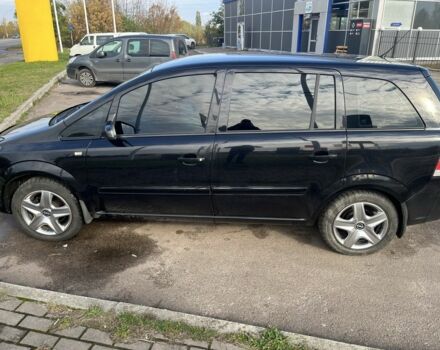 Черный Опель Зафира, объемом двигателя 1.6 л и пробегом 195 тыс. км за 5100 $, фото 3 на Automoto.ua