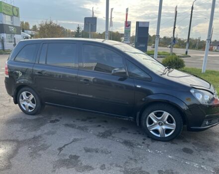 Черный Опель Зафира, объемом двигателя 1.6 л и пробегом 195 тыс. км за 5100 $, фото 2 на Automoto.ua