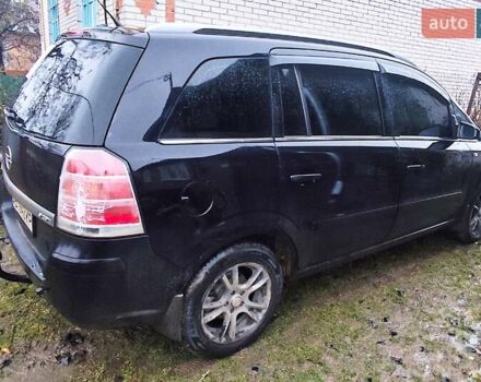 Черный Опель Зафира, объемом двигателя 1.9 л и пробегом 380 тыс. км за 5900 $, фото 5 на Automoto.ua