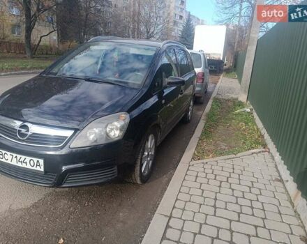 Черный Опель Зафира, объемом двигателя 1.91 л и пробегом 311 тыс. км за 5550 $, фото 3 на Automoto.ua