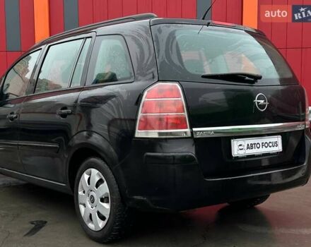 Черный Опель Зафира, объемом двигателя 1.91 л и пробегом 284 тыс. км за 5190 $, фото 5 на Automoto.ua