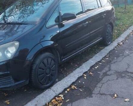 Черный Опель Зафира, объемом двигателя 1.8 л и пробегом 294 тыс. км за 6000 $, фото 1 на Automoto.ua