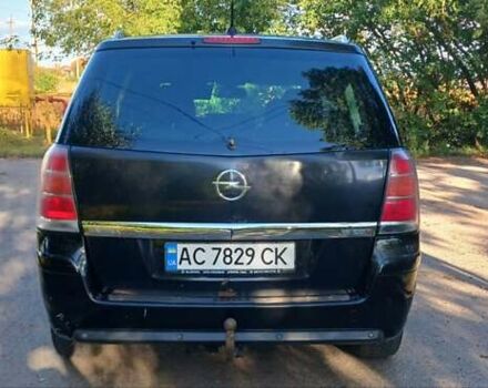 Черный Опель Зафира, объемом двигателя 1.91 л и пробегом 267 тыс. км за 5400 $, фото 4 на Automoto.ua
