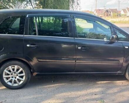 Черный Опель Зафира, объемом двигателя 1.91 л и пробегом 267 тыс. км за 5400 $, фото 3 на Automoto.ua