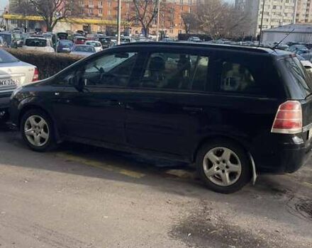 Черный Опель Зафира, объемом двигателя 1.6 л и пробегом 230 тыс. км за 5300 $, фото 1 на Automoto.ua