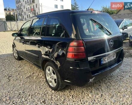 Черный Опель Зафира, объемом двигателя 1.91 л и пробегом 378 тыс. км за 3999 $, фото 6 на Automoto.ua