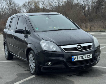 Черный Опель Зафира, объемом двигателя 1.91 л и пробегом 344 тыс. км за 5300 $, фото 1 на Automoto.ua