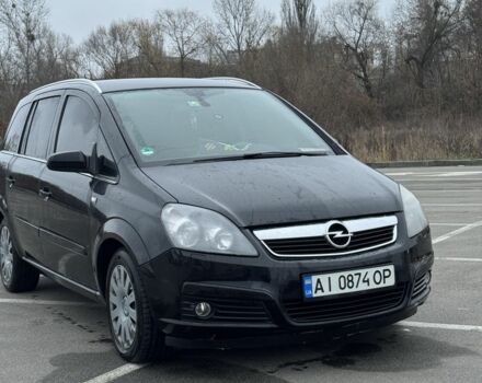 Черный Опель Зафира, объемом двигателя 1.9 л и пробегом 344 тыс. км за 5300 $, фото 1 на Automoto.ua