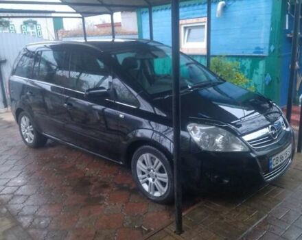 Черный Опель Зафира, объемом двигателя 1.91 л и пробегом 226 тыс. км за 6300 $, фото 13 на Automoto.ua