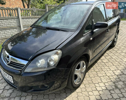 Черный Опель Зафира, объемом двигателя 1.69 л и пробегом 184 тыс. км за 4800 $, фото 2 на Automoto.ua
