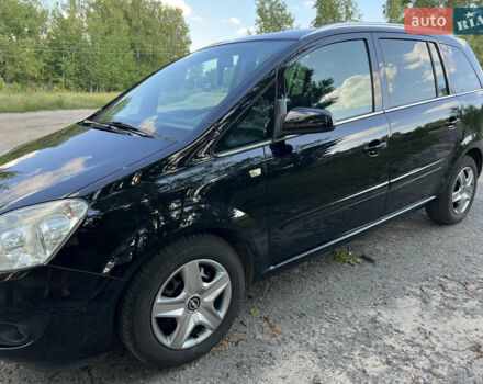 Черный Опель Зафира, объемом двигателя 1.6 л и пробегом 227 тыс. км за 6300 $, фото 2 на Automoto.ua