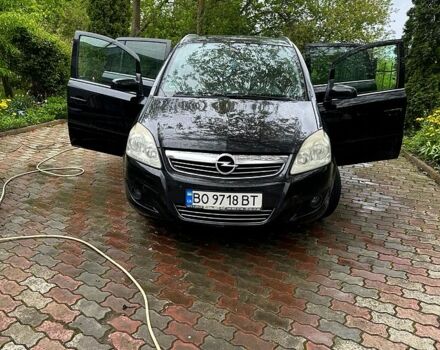 Черный Опель Зафира, объемом двигателя 1.7 л и пробегом 313 тыс. км за 6300 $, фото 3 на Automoto.ua