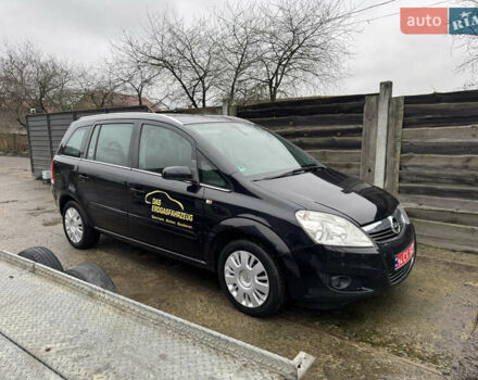 Черный Опель Зафира, объемом двигателя 1.6 л и пробегом 198 тыс. км за 6300 $, фото 3 на Automoto.ua