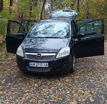 Черный Опель Зафира, объемом двигателя 1.69 л и пробегом 290 тыс. км за 6499 $, фото 33 на Automoto.ua