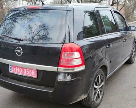 Черный Опель Зафира, объемом двигателя 1.8 л и пробегом 226 тыс. км за 7100 $, фото 3 на Automoto.ua