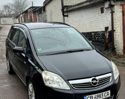 Черный Опель Зафира, объемом двигателя 1.9 л и пробегом 266 тыс. км за 5999 $, фото 4 на Automoto.ua