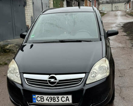 Черный Опель Зафира, объемом двигателя 1.9 л и пробегом 266 тыс. км за 5999 $, фото 2 на Automoto.ua