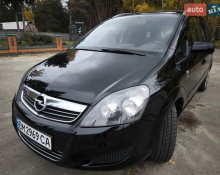 Черный Опель Зафира, объемом двигателя 1.7 л и пробегом 230 тыс. км за 7400 $, фото 4 на Automoto.ua