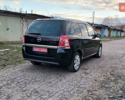 Черный Опель Зафира, объемом двигателя 1.6 л и пробегом 225 тыс. км за 6700 $, фото 7 на Automoto.ua