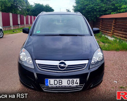 Черный Опель Зафира, объемом двигателя 1.6 л и пробегом 231 тыс. км за 6950 $, фото 1 на Automoto.ua