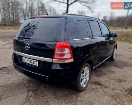 Черный Опель Зафира, объемом двигателя 1.9 л и пробегом 279 тыс. км за 6850 $, фото 3 на Automoto.ua