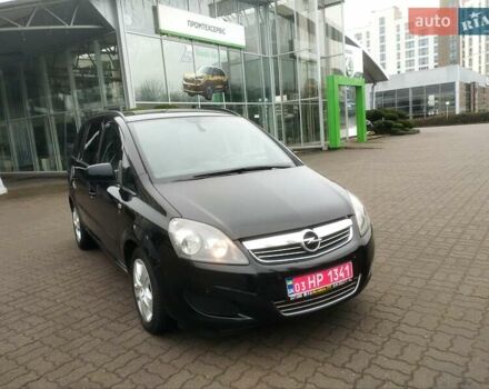 Черный Опель Зафира, объемом двигателя 1.7 л и пробегом 244 тыс. км за 7650 $, фото 4 на Automoto.ua